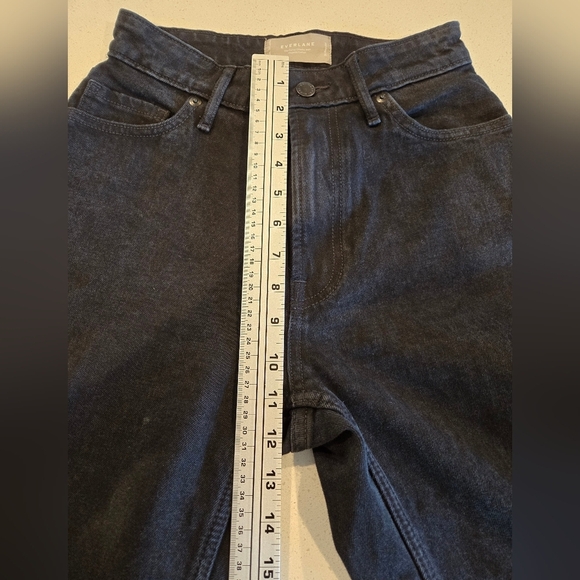 Everlane The Original Curvy Cheeky Jean Straight Coal Black Sz 24 - Picture 13 of 16